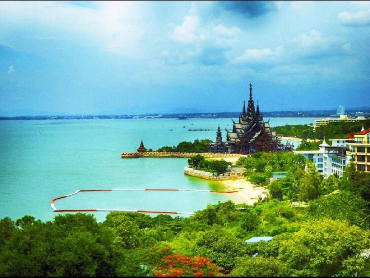 The Palm Wongamat Pattaya Lägenhet Exteriör bild